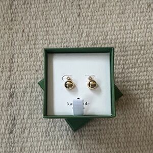 Kate Spade Shiny Gold Sphere Earrings
